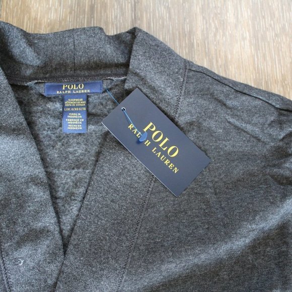 NWT MEN'S POLO RALPH LAUREN FLEECE BATHROBE L/XL - Picture 3 of 6